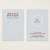 Fig & Ivy Earring Display Kaart (Voorkant /achterkant)
