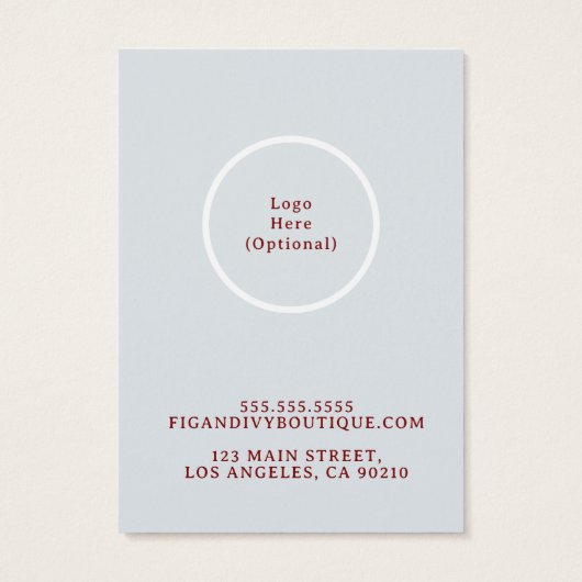 Fig & Ivy Earring Display Kaart (Achterkant)