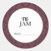 Fig Jam Canning Lid Labels (Voorkant)