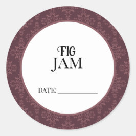 Fig Jam Canning Lid Labels