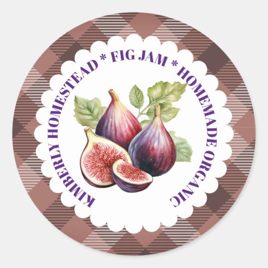 Fig Jam  Label conserveringslabel (Voorkant)