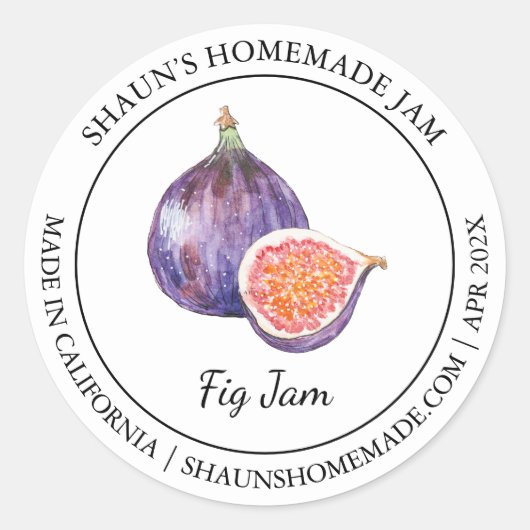 Fig Jam Modern label (Voorkant)