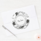 Fig Jam Sketch Modern label (Envelop)