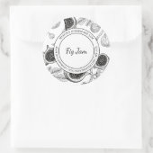 Fig Jam Sketch Modern label (Tas)