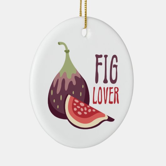 Fig Lover Keramisch Ornament (Rechts)