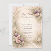 Fig Orchard Elegance Bridal Shower Kaart (Voorkant)