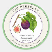 Fig Preserve Jam Ronde label (Voorkant)
