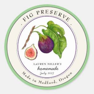  Fig Preserve Jam Ronde label