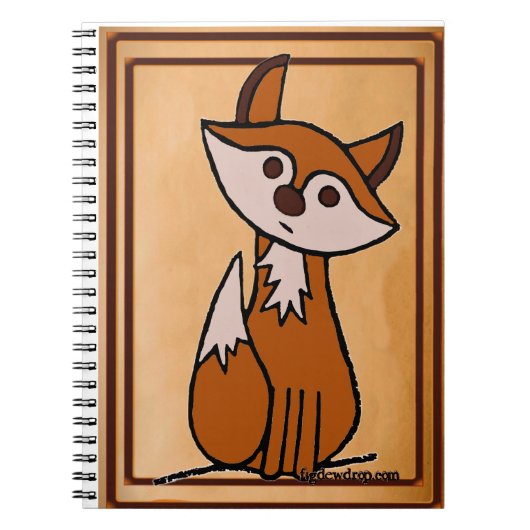 Fig the fox notebook notitieboek (Voorkant)