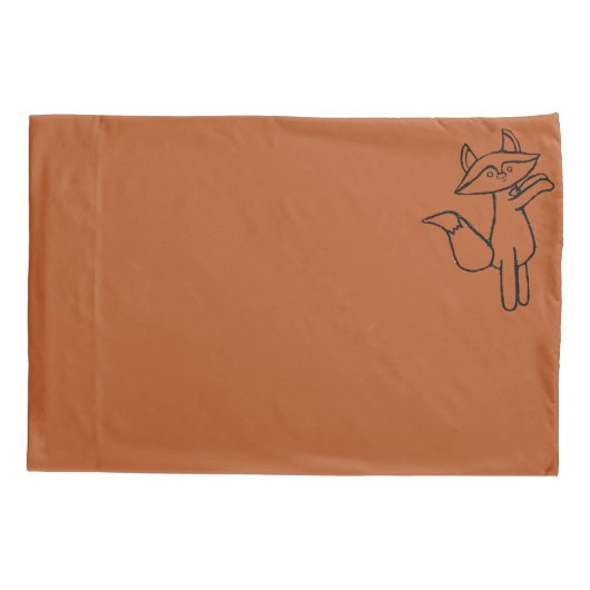 Fig the Fox omlijnd kussensloop set (Achterkant-Links)