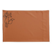 Fig the Fox omlijnd kussensloop set (Achterkant-Rechts)