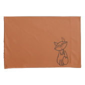 Fig the Fox omlijnd kussensloop set (Voorkant-Rechts)