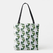 Fig Tree Leaf Pattern Canvas tas (Achterkant)