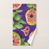 Fig Waterverf Kleurrijk Gepersonaliseerd Patroon Bad Handdoek (Handdoek)
