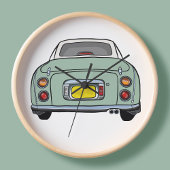 Figarages Emerald Green Figaro Car Garage Ronde Klok