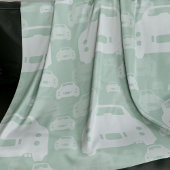 Figarald Green Figaro Car Pattern Fleece Deken