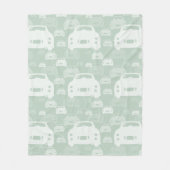 Figarald Green Figaro Car Pattern Fleece Deken (Voorkant)