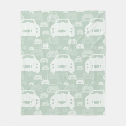 Figarald Green Figaro Car Pattern Fleece Deken (Voorkant)