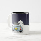 Figaras Figmas Holiday Bleek Aqua Figaro Mok (Voorkant links)