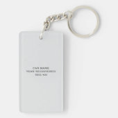 Figaraties Lapis Grijs Figaro Foto Monogram Sleutelhanger (achterkant)