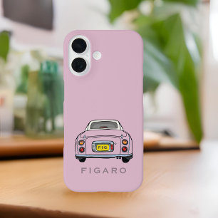 Figaraties Naam Pink Figaro Auto Monogram iPhone 16 Hoesje
