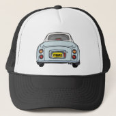 Figarations Bleke Aqua Figaro Car Name Trucker Hat Pet (Voorkant)