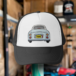 Figarations Bleke Aqua Figaro Car Name Trucker Hat Trucker Pet