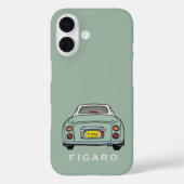 Figarations Emerald Green Figaro Auto gepersonalis Case-Mate iPhone Case (Achterkant)