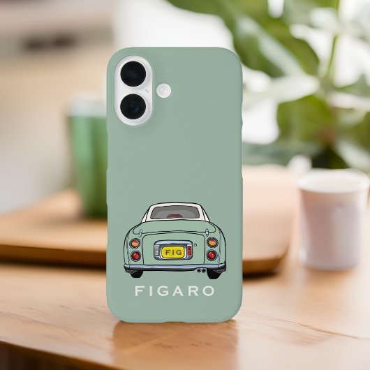 Figarations Emerald Green Figaro Auto gepersonalis Case-Mate iPhone Case