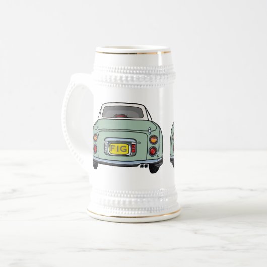 Figarations Emerald Green Figaro Car Beer Stein Bierpul (Voorkant links)