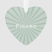 Figarations Emerald Green Figaro Car Ornament (achterkant)