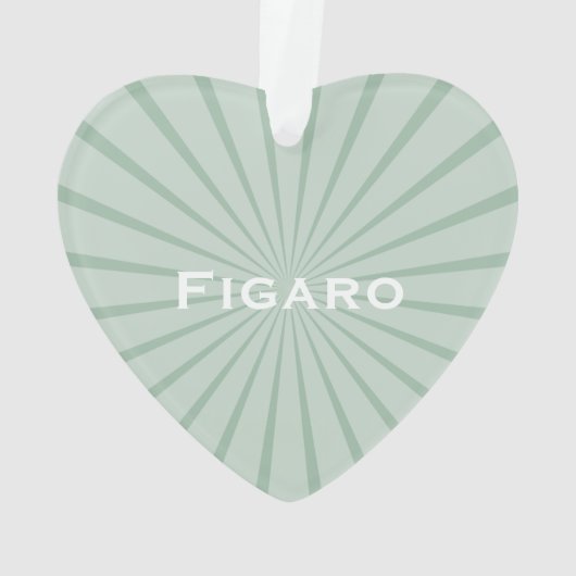 Figarations Emerald Green Figaro Car Ornament (achterkant)