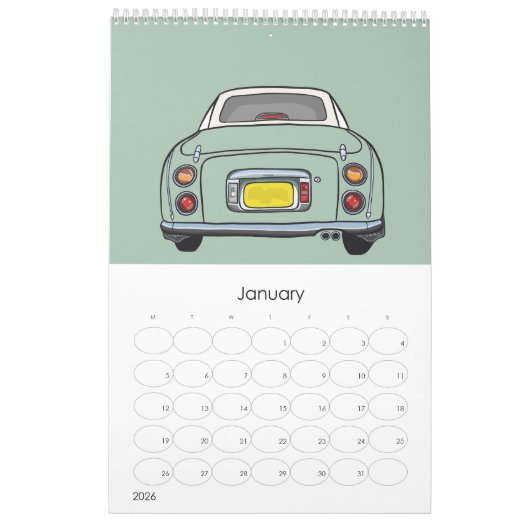 Figarations Emerald Green Figaro Garagekalender Kalender (Jan 2026)