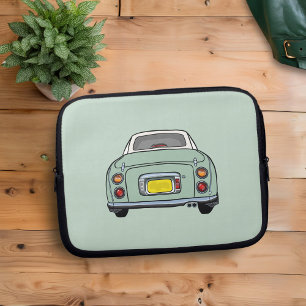 Figarations Figaro Car Green Laptop Sleeve