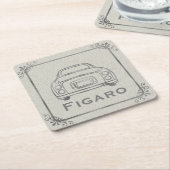 Figarations Figaro Car Square Paper Onderzetter (Schuin)