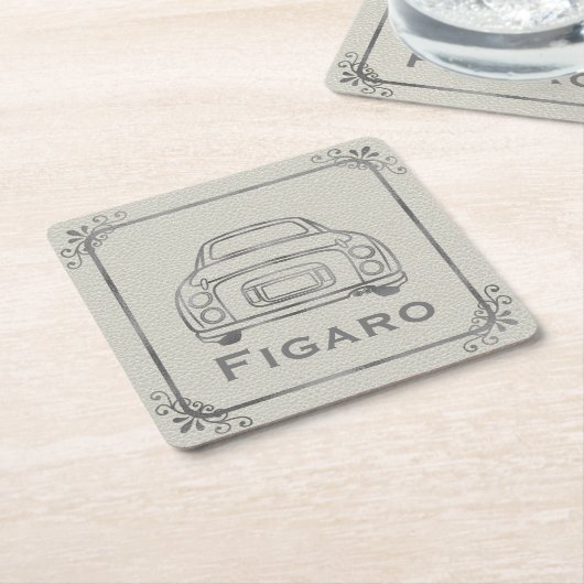 Figarations Figaro Car Square Paper Onderzetter (Schuin)