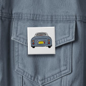 Figarations Lapis Grey Figaro Car Button Badge