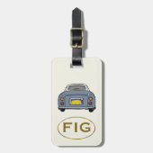 Figarations Monogram Lapis Figaro Auto Bagage Labe Bagagelabel (Voorkant verticaal)