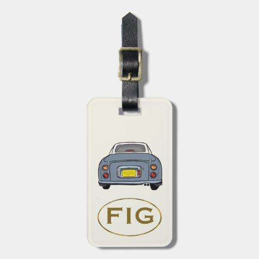 Figarations Monogram Lapis Figaro Auto Bagagelabel (Voorkant verticaal)