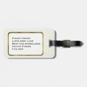 Figarations Monogram Lapis Figaro Auto Bagagelabel (Achterkant horizontaal)