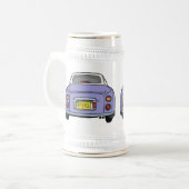 Figarations Monogram Lila Figaro Car Beer Stein Bierpul (Voorkant links)