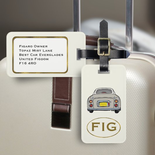 Figarations Monogram Topaz Mist Figaro Bagage Labe Bagagelabel
