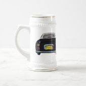 Figarations Monogram Zwart Figaro Auto Bier Stein Bierpul (Links)