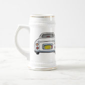 Figarations Monogrammed White Figaro Beer Stein Bierpul (Links)