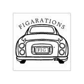 Figarations Monoline Figaro Autonaam Rubber Stempe Rubberstempel (Afrduk)