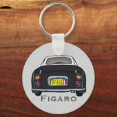 Figarations Schattige Black Figaro Naam van de aut Sleutelhanger (Voorkant)