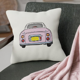 Figarations Schattige Bord Roze Figaro Car Cream Kussen