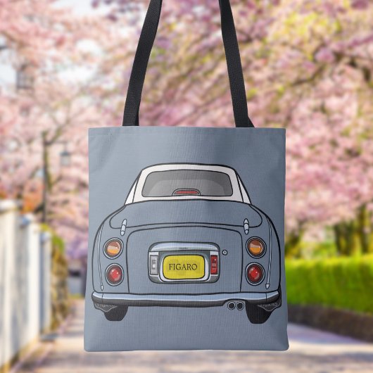 Figarations Schattige Lapis Grijs Figaro Auto Canv Tote Bag