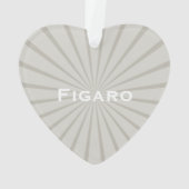 Figarations Schattige Topaz Mist Figaro Auto Ornam Ornament (achterkant)