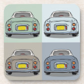 Figarations Schattigee Figaro Car Set van 6 Onderz Bier Onderzetter (Voorkant)